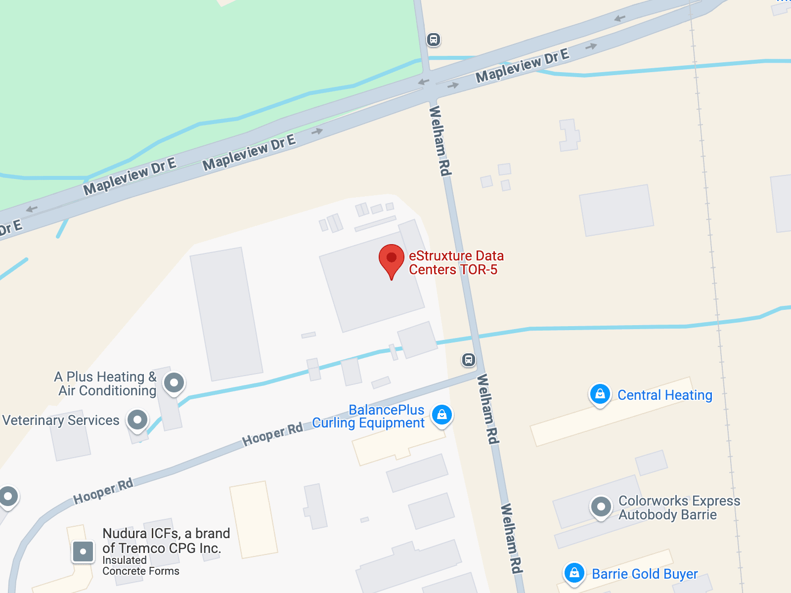 Map of Barrie