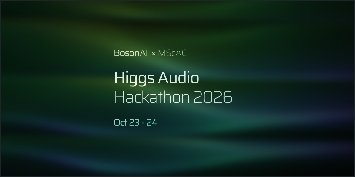 Higgs Audio Hackathon returns to Toronto with MScAC